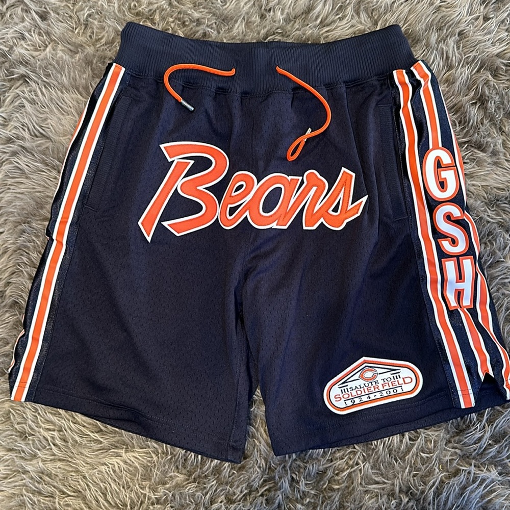 Chicago Bears Mitchell & Ness Salute to Soldier Field Just Don Throwback Shorts